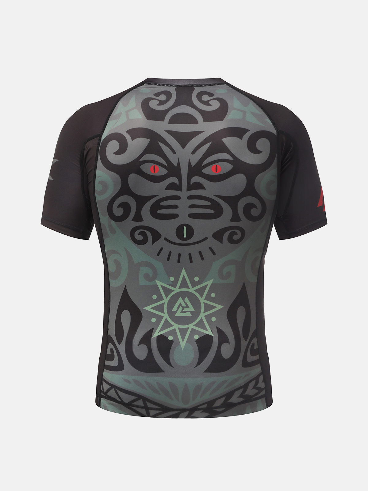 Peresvit Maori Short Sleeve Rashguard Black Military Green, Photo № 2
